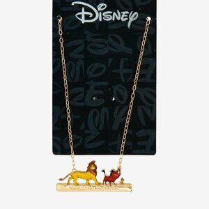 🎄Disney The Lion King Characters Hakuna Matata Bar Necklace